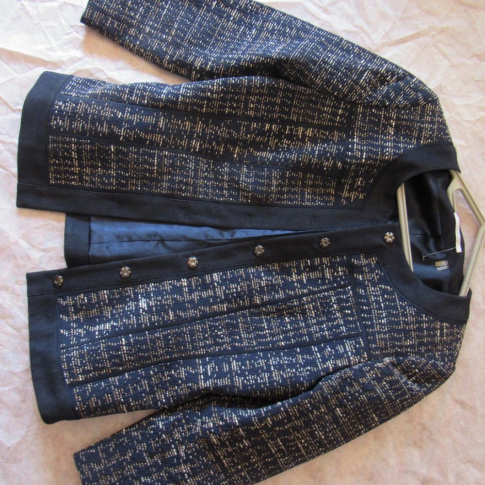 TAHARI Women Blazer Jacket, sz.8,Cotton Blend, Lined